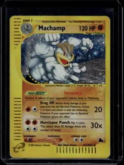 Pokemon TCG Machamp H15/H32 Skyridge Holo Rare HP - Image 1