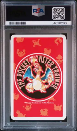 Jolteon Pokemon 1996 9 of Diamonds Red Back Poker Card Japanese #135 PSA 10 - Image 2