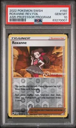 Pokemon Card PSA 10 Roxanne Professor Program Promo Astral Radiance 150/189 2022 - Image 1