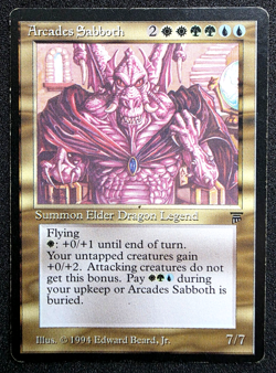 Magic - Arcades Sabboth - Legends - Summon Legend - MTG - GREAT CONDITION! - Image 1