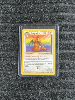 DRAGONITE 19/62 UNLIMITED FOSSIL SET POKEMON TCG NON-HOLO RARE - Image 1