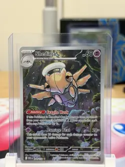 Pokemon TCG Mega Evolution Shedinja Card 144/132 Illustration Rare, Near Mint - Image 1