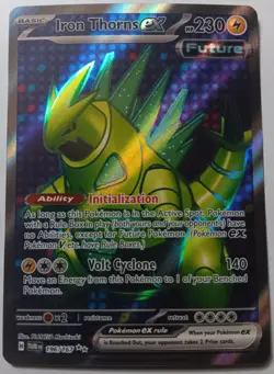 Pokemon - Iron Thorns ex 196/167 - SV Twilight Masquerade - Full Art Textured NM - Image 1