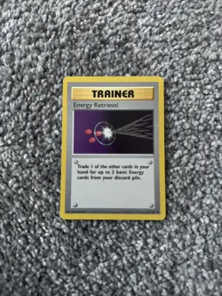 Pokemon TCG Energy Retrieval Base Set 2 110/130 Regular Unlimited Uncommon - Image 1