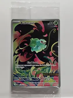 Bulbasaur 133/132 Illustration Rare Mega Evolution Promo Sealed Pokemon Card TCG - Image 1