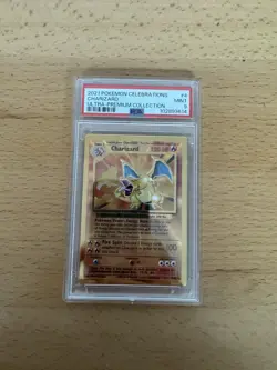PSA 9 - 2021 Pokemon Celebrations UPC CHARIZARD Gold Metal Card #4 (3803) - Image 2