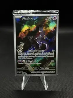 MEWTWO SVP 052 Scarlet Violet 151 Promo Illustration Rare Pokemon Card SEALED - Image 1
