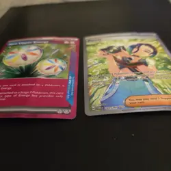 Pokemon Twilight Masquerade Error damage Cards Perrin And Neo Upper Energy - Image 3