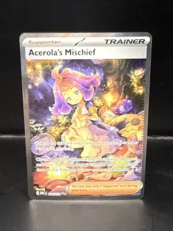 Pokemon Acerola's Mischief 183/132 Mega Evolution Full Art Holo Trainer Rare A - Image 2
