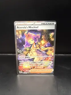 Pokemon Acerola's Mischief 183/132 Mega Evolution Full Art Holo Trainer Rare A - Image 3