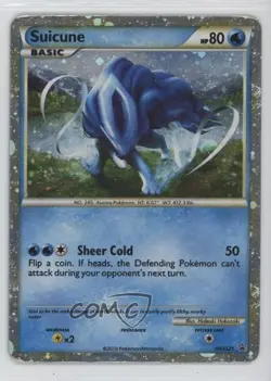 Suicune Pokemon HeartGold & SoulSilver Black Star Promo #HGSS21 2010 - Image 1