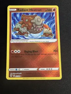 Pokemon Astral Radiance Radiant Heatran Full Art Ultra Rare Holo 027/189 NM/M - Image 1