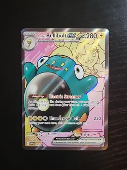 Pokemon SV Journey Together: Black Star Promo Card #194 Iono's Bellibolt ex - Image 1