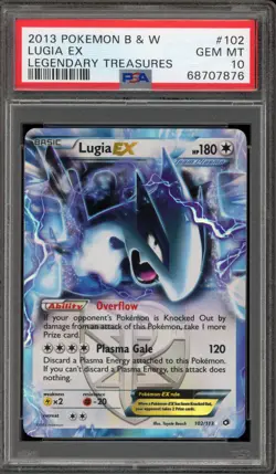 Pokemon Lugia EX Legendary Treasures Holo Ultra Rare #102 PSA 10 Gem Mint - Image 1