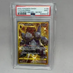 Pokemon - Darkness Ablaze - TCG 2020 SWSH FA Coalossal SR PSA 9 - Image 1