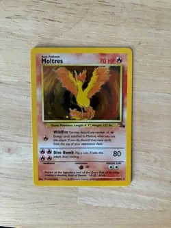 Moltres 12/62 Fossil Holo - Pokemon 1999 - Image 1