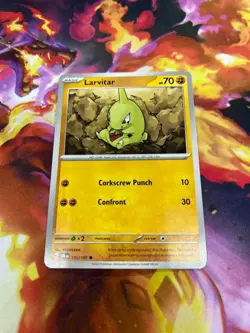 Larvitar 105/197 Sv03: Obsidian Flames Regular NM-Mint Pokemon TCG - Image 1