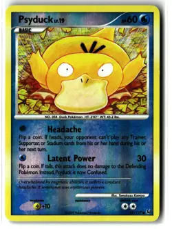 Psyduck ⭐ 87/127 Reverse Holo Common Platinum 2009 Pokemon MP - Image 1