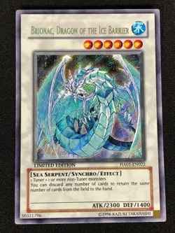 Yugioh Brionac, Dragon Of the Ice Barrier HA01-EN022 Secret (NM) - Image 1