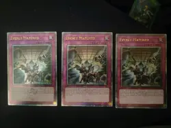 x 3 Evenly Matched - Quarter Century Secret Rare - RA01-EN074 - 1st Edition NM - Image 1