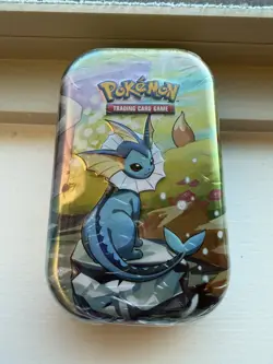 Prismatic Evolutions Mini Tin - Vaporeon Art - Sealed Brand NEW - Pokemon TCG - Image 1