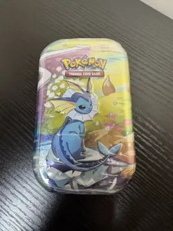 Prismatic Evolutions Mini Tin - Vaporeon Art - Sealed Brand NEW - Pokemon TCG - Image 1