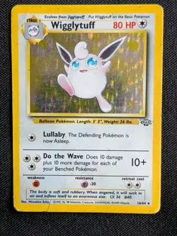 Pokemon Jungle Wigglytuff TCG Card 16/64 Holo - Image 1