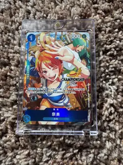 One Piece S-Chinese Card Game Championship 25-26 Nami OP09-050 R Alt Card NM - Image 1