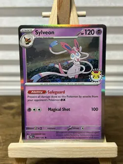 💥 2025 Pokemon Day Stamped Sylveon 040/131 Holo Foil Exclusive Promo Card 💥 - Image 1