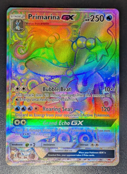 Primarina GX (Secret) 149/145 Sm-Guardians Rising Holo Pokemon Card - Excl/NM - Image 2