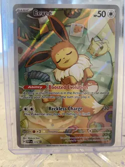 Pokemon TCG Eevee #173 Prismatic Evolutions ETB Black Star Holo Promo! - Image 1