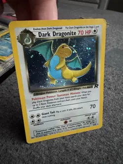 Dark Dragonite 5/82 Team Rocket Holo Rare Unlimited 70HP Vintage Pokemon TCG - Image 3