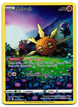 Solrock GG15/GG70 - Crown Zenith Galarian Gallery Pokemon TCG Holo - LP Card - Image 1