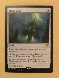2022 Magic: The Gathering MANA VAULT #308/331 Double Masters Mythic Rare English - Image 1