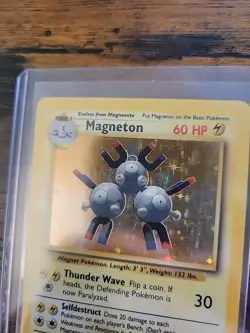 Pokemon TCG Magneton Base Set 2 9/130 Holo Rare Unlimited NM - Image 3