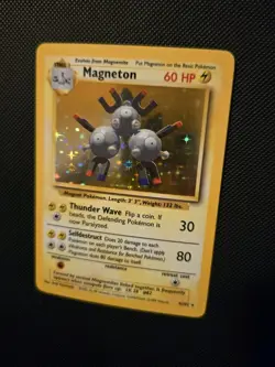 2000 Pokemon Magneton Base Set 2 9/130 Holo Foil Rare Vintage WoTC Card - NM - Image 2