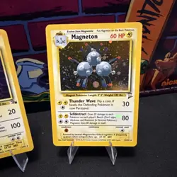 Pokemon TCG Magneton Fossil Holo Rare Card 11/62 And Base Set 2 9/130 Holo Lot - Image 3