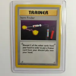 Item Finder 74/102 Shadowless 99 Base Set Pokemon TCG Trading Card NM - Image 1