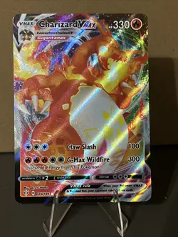 Pokemon TCG Charizard VMAX Darkness Ablaze Holo Ultra Rare Card 020/189 - Image 1
