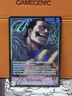 One Piece Card Game - OP14-079 Crocodile - Leader Alt Art - English - Image 1