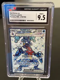 2023 Pokemon Paradox Rift Holo Ultra Rare #219/182 Garchomp ex CGC 9.5 - Image 1