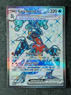 2023 Pokemon GARCHOMP EX #219/182 Paradox Rift PAR EN Ultra Rare Holo English - Image 1