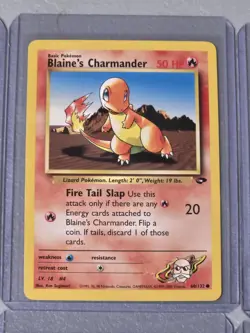 Pokemon Gym Heroes Card Lot Of 9 Cards One Star Card Koga Arbok - Image 5