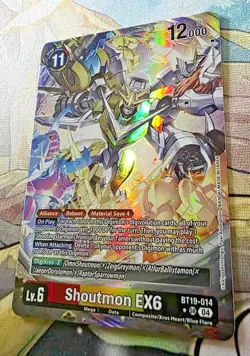 Digimon Card Shoutmon EX6 BT19-014 SR Alternate Art Special Booster 2.5 - Image 2