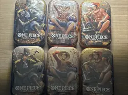 Lot of 6 One Piece Mini-Tins Vol.2 New Sealed 2 Packs OP13 Each W/Promo Card - Image 1