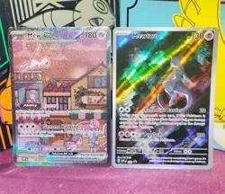 Mew ex 053 Mewtwo 052 Holo Promo Cards Scarlet & Violet NM/M Set - Image 1