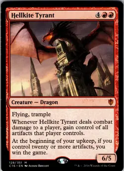 Hellkite Tyrant Commander 2016 Mythic NM Magic: The Gathering 128 Normal - Image 1