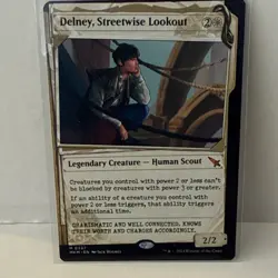Wizards of the Coast Delney, Streetwise Lookout Rare White Legendary Creature - Image 1