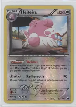Blissey German Reverse Foil Pokemon Black & White Dark Explorers #82 - Image 1