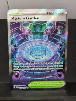 Pokemon TCG Mystery Garden Trainer Holo Card Mega Evolution 172/132 - Image 1
